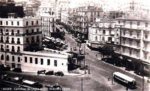 Alger - Carrefour de l'Agha et Rue Richelieu - 1950